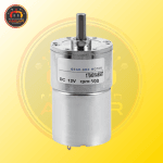 12V 500RPM 37mm Diameter DC Geared Full Copper Side Shaft Industrial Grade Motor - Image 2