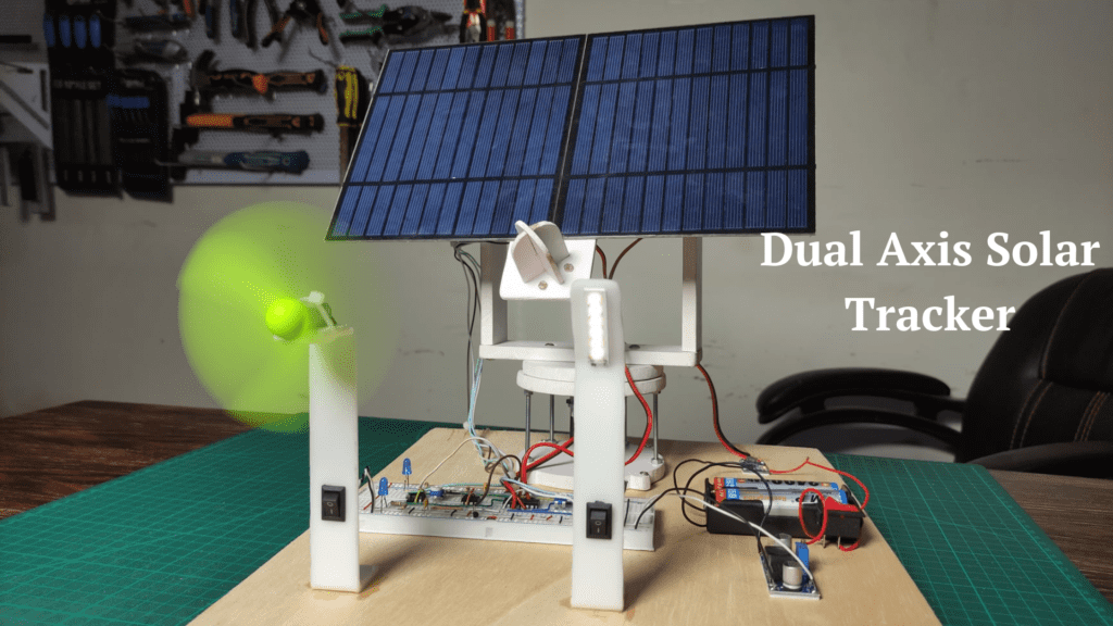 Dual Axis Sun Tracker Solar Panel Without Arduino