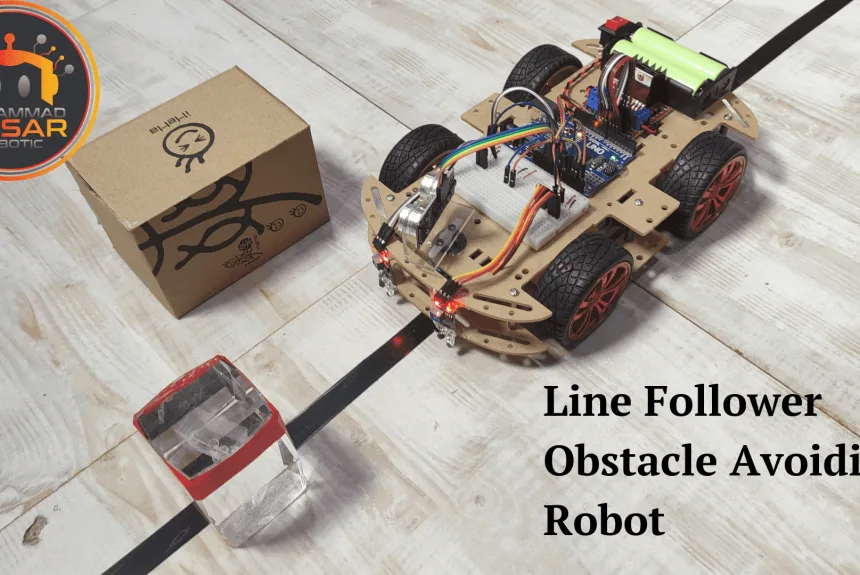 line follower obstacle avoiding robot thumbnail MArobotics