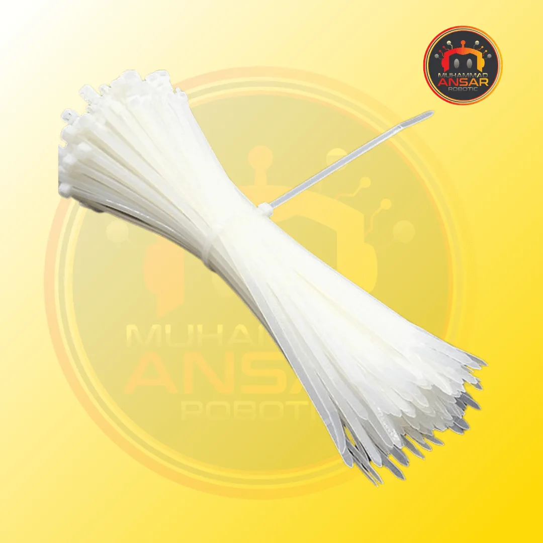 3x250mm Self Locking Plastic Zip tie