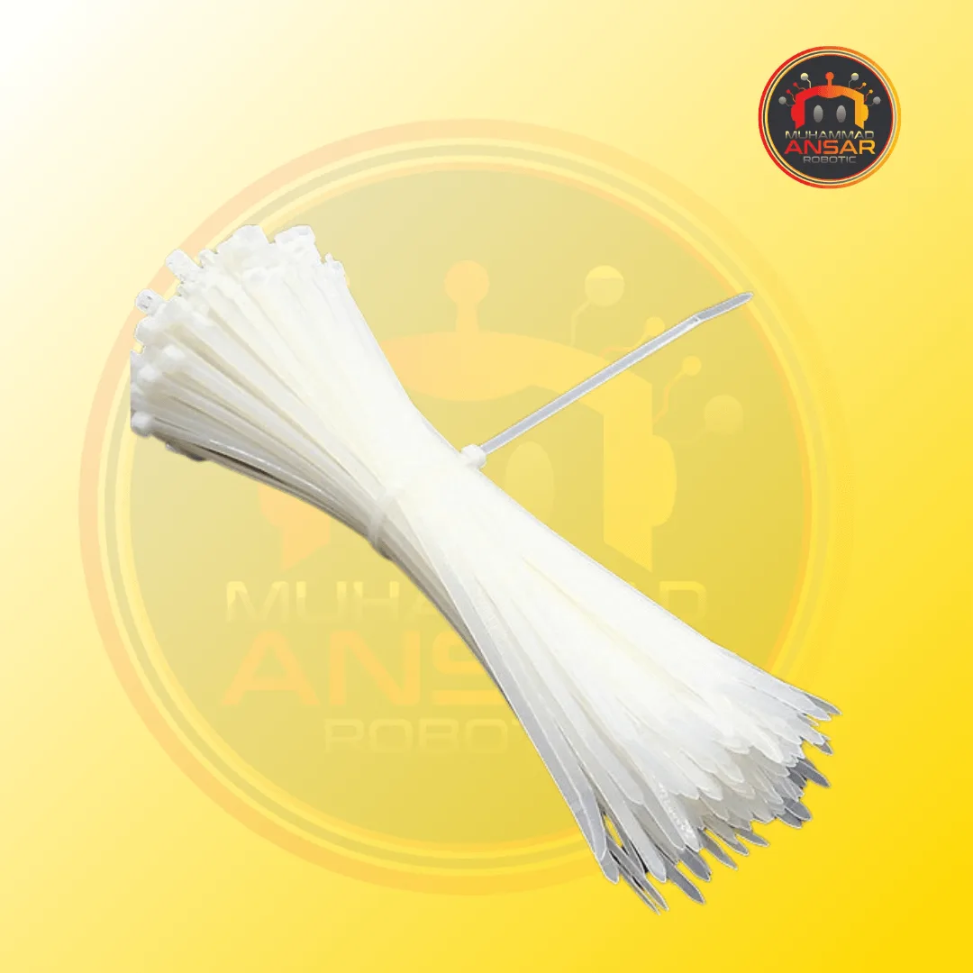 3x250mm Self Locking Plastic Zip tie