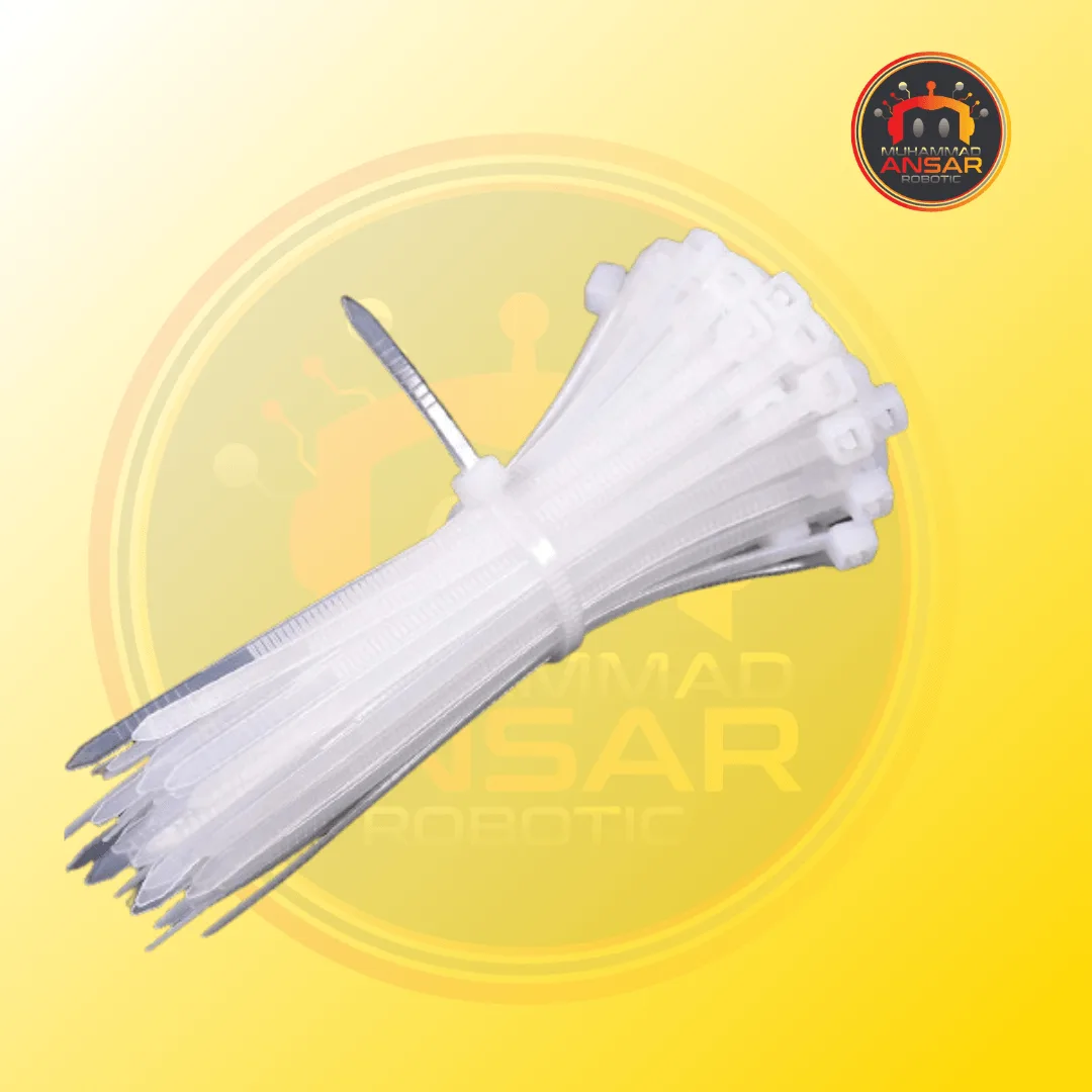 3x250mm Self Locking Plastic Zip tie