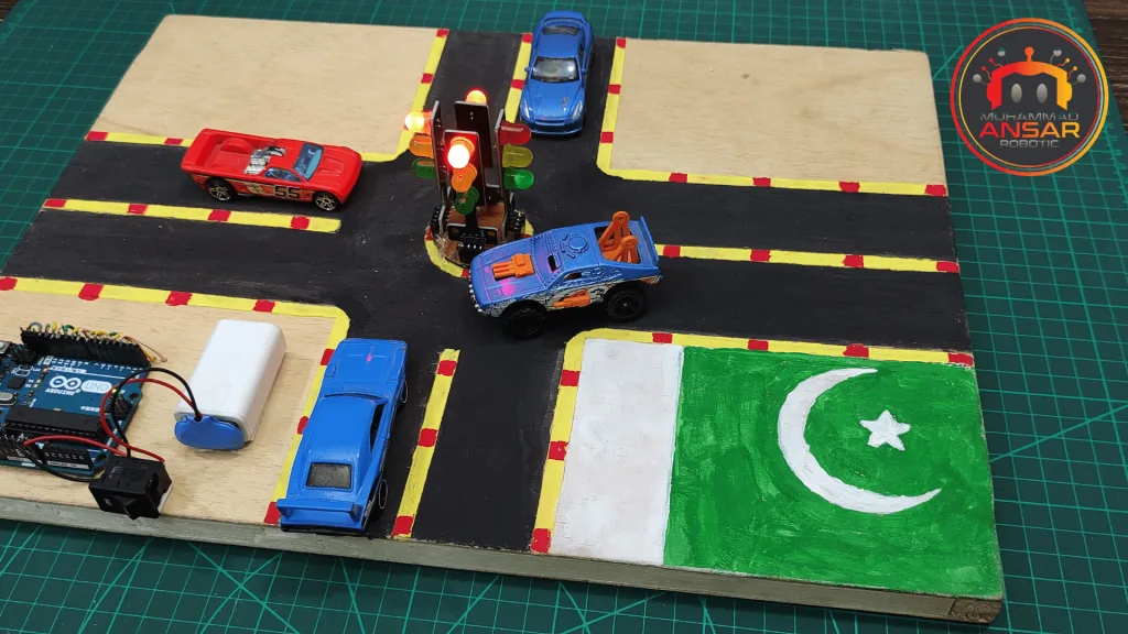 Arduino UNO Based 4 Way Traffic Signal Control