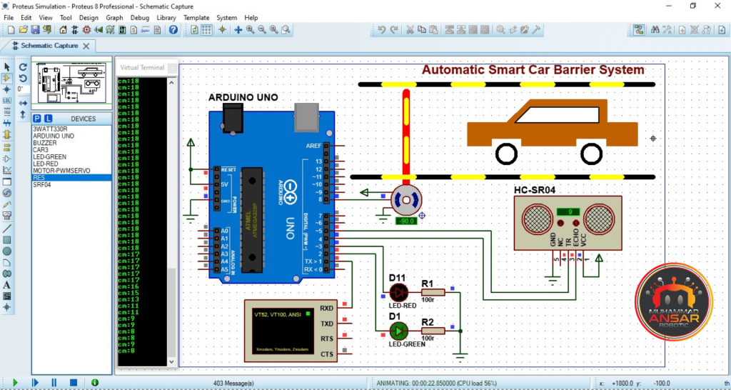 Automatic Smart Car Barrier System Using Arduino UNO