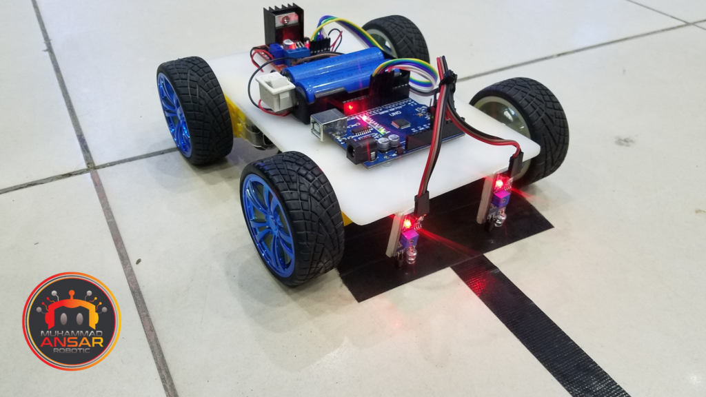 Arduino UNO Based Black Line Follower Robot