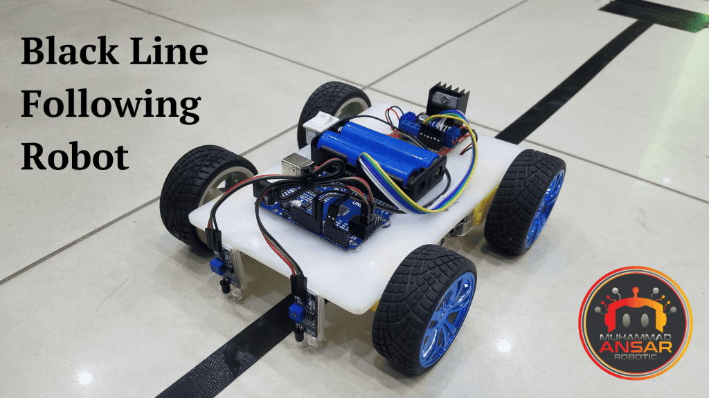 Arduino UNO Based Black Line Follower Robot