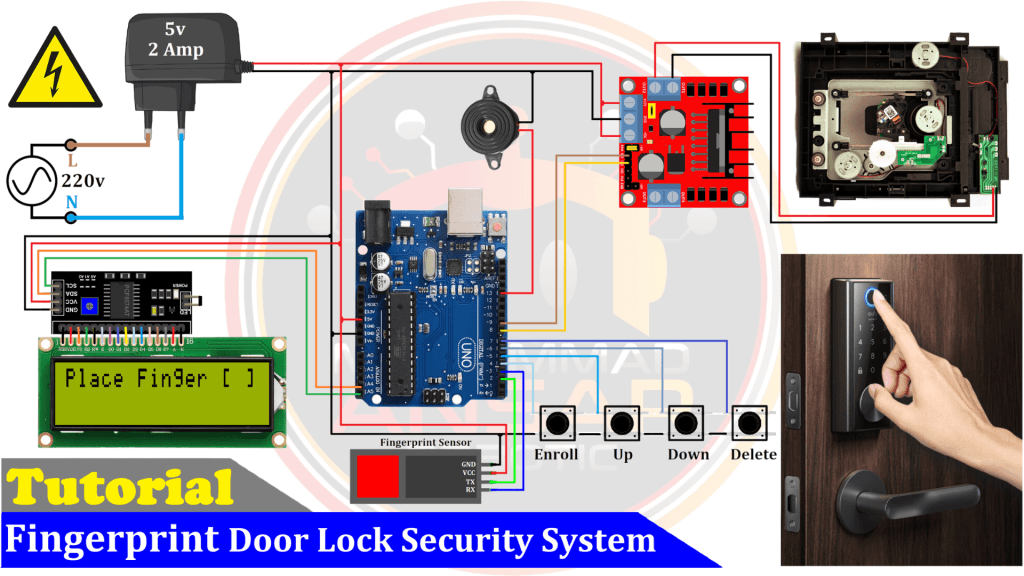 Fingerprint Door Lock Security System Using Arduino UNO