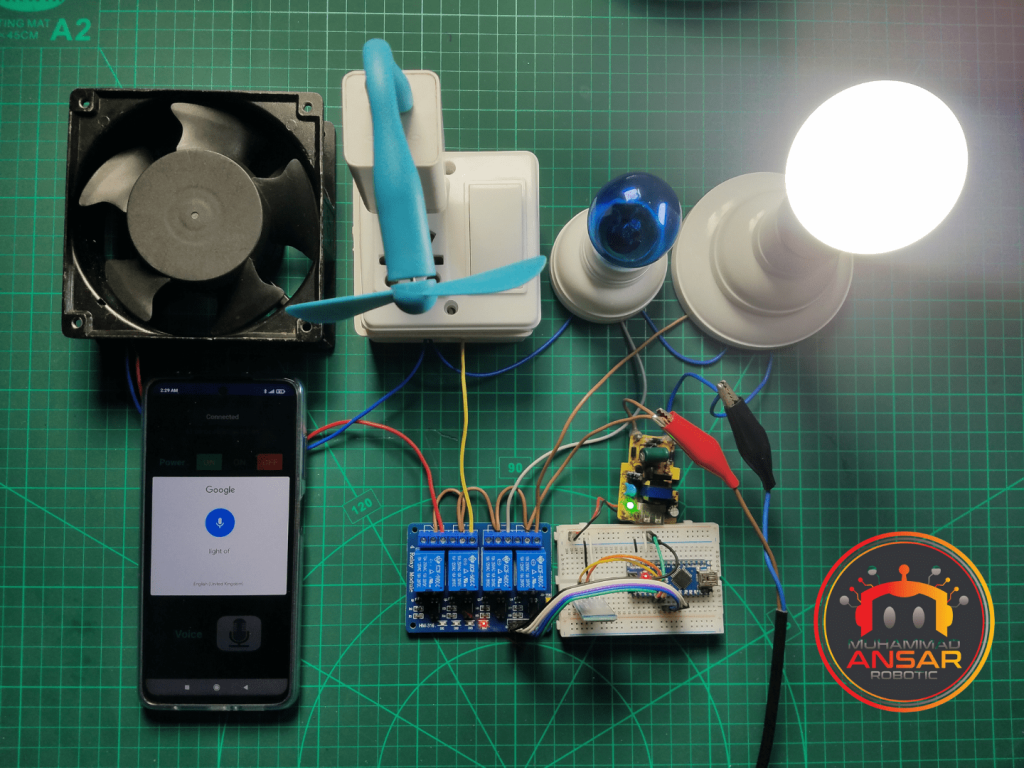 Arduino Based Home Automation Controlled by Android