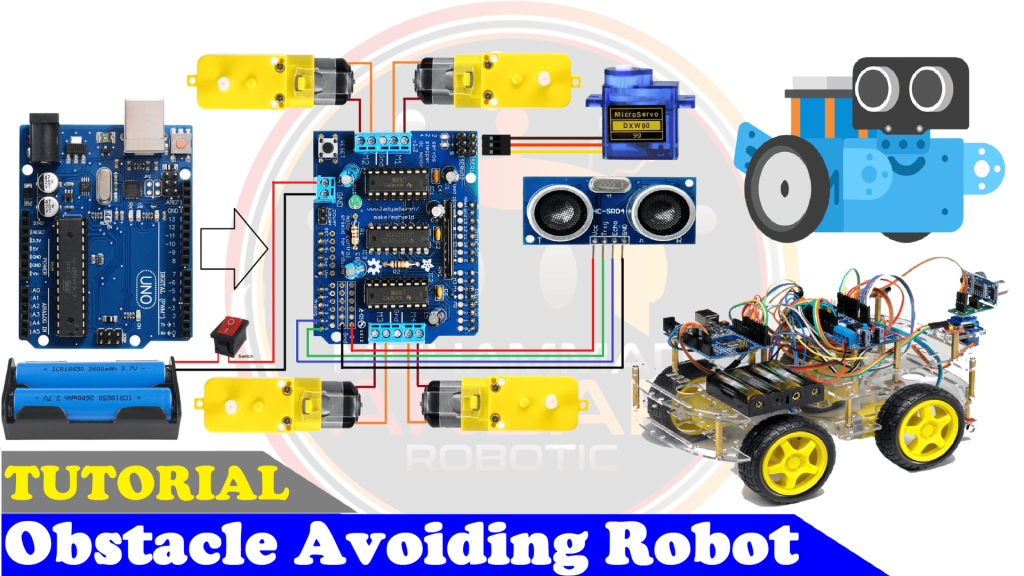Obstacle Avoiding Robot Using Arduino UNO And L293D With HC-SR04 Sensor