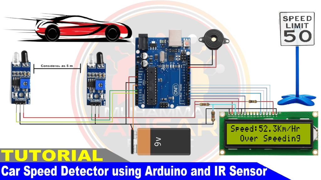 Vehicle Speed Detector Using Arduino And IR Sensor