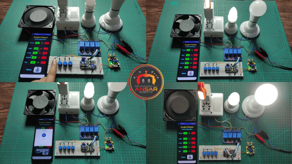 IOT And Manual Switch Control Home Appliances Using Firebase Server