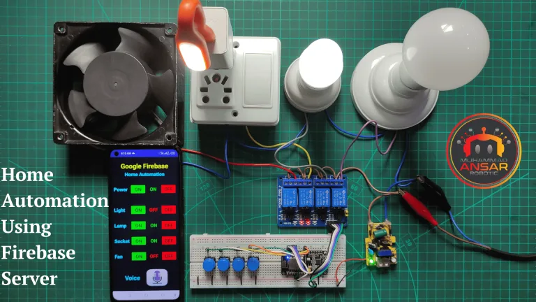 IOT And Manual Switch Control Home Appliances Using Firebase Server