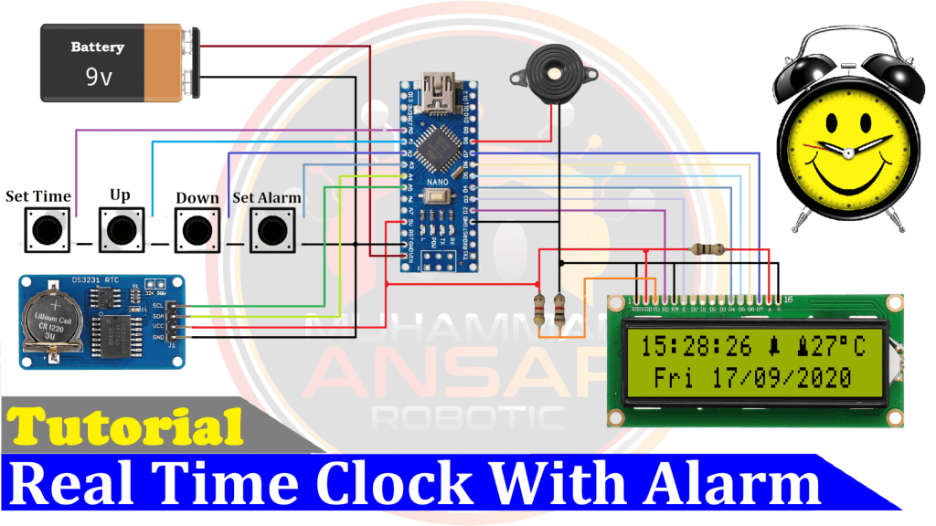 Real Time Clock With Alarm Using Arduino And RTC DS3231