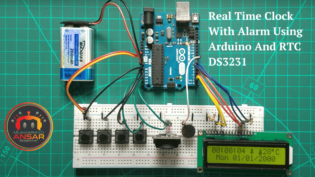 Real Time Clock With Alarm Using Arduino And RTC DS3231