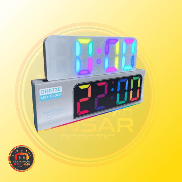 Digital Table Clock GH 0730 RGB Light