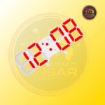 GH8018 3D Digital LED Clock alarm With Time (12/24H), Alarm & Snooze, Luminance Display (Orange), Calender And Temperature (C/F) Functions USB Cable Included - Black